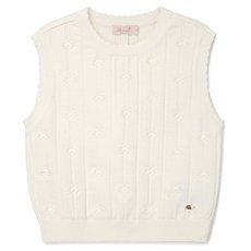 페리미츠 여아용 플라워조직니트조끼 P2511K454