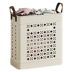 Sonio 現代多用途摺疊洗衣籃, 03 一般 象牙白