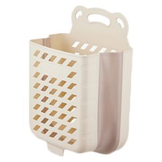 Sonio 可移動壁掛式折疊洗衣籃, 03 米色