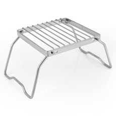 와이에스컴퍼니 캠핑용 스테인레스 접이식 버너 받침대, 실버, 1개