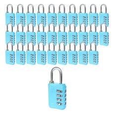 TravelCube 旅行用安全鎖 4位密碼 藍色, 30個