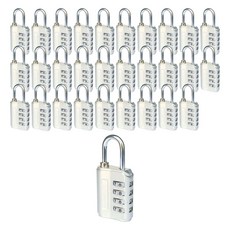 TravelCube 安全鎖 4轉盤 銀色, 30個