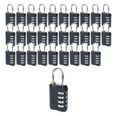 TravelCube 旅行用安全鎖 4轉盤 黑色, 30個