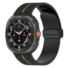 디미스 삼성 갤럭시워치 밴드 스트랩, 블랙 + 라임 줄, 1개