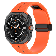 디미스 삼성 갤럭시워치 밴드 스트랩, 오렌지 + 블랙 줄, 1개