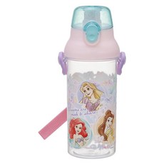 Skater 直飲式透明水瓶 PSB5TR, 1個, 迪士尼公主25, 480ml