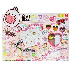 AURORA World 世界 Molang 手帳裝飾 2, 愛心粉紅