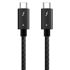 스페이스쉴드 C타입-C타입 스텔라 100W PD 8K 40Gbps 초고속 충전 데이터 케이블, 블랙, 1개, 0.2m