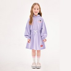 JELISPOON 女童款迪士尼可愛米妮泡泡袖連帽洋裝