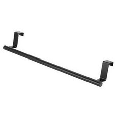 Celliving 水槽免打孔毛巾抹布掛架, 黑色, 1個