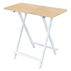 가구느낌 홈접이식테이블 800x400, 네추럴화이트