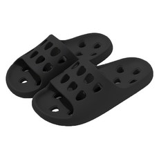 데이소이 러블리 하트 구멍 송송 욕실화, NO 04 블랙, 1개