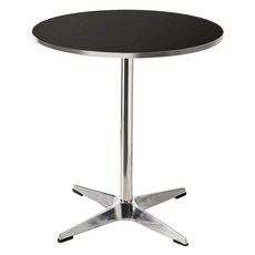 GAGU FEELING Ava圓形桌 600, 黑色, 2人