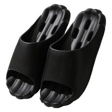 데이소이 구름처럼 몽글몽글 미끄럼방지 욕실화, 블랙, 1개