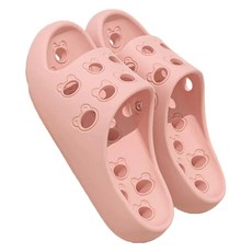 데이소이 귀여운 개구리 구멍 송송 욕실화, NO 01 핑크, 1개