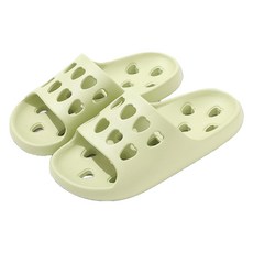 데이소이 러블리 하트 구멍 송송 욕실화, NO 02 그린, 1개