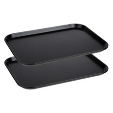 플라라 레인보우 카페 트레이, 블랙, 2개