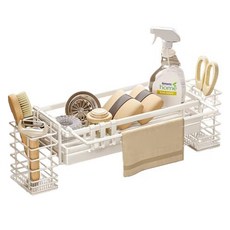 Sellyving 免鑽孔瀝水菜瓜布架 Plus, 白色, 1個