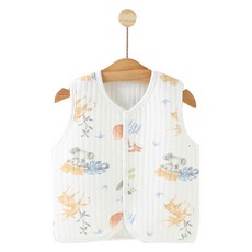 유아용 사계절 누빔 순면 실내조끼