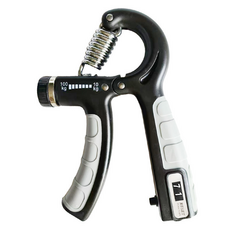 Rediello 訓練握力器 10~100kg, 黑色 + 灰色, 1個