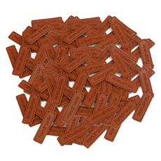 Khohimo 手工皮革標籤 4孔 4W492, 單一顏色, 100個