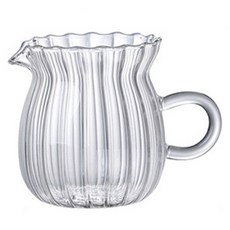 파라주니 칵테일 라떼 와인 음료 나눔 주전자 컵 중, 투명, 1개, 370ml