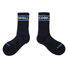 雪爾公司 女性用 嗚啦啦 美麗諾羊毛 氣墊 短襪, 黑色, 1套