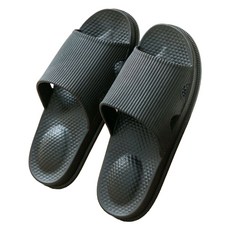 데이소이 푹신한 미끄럼방지 욕실화, NO 01 블랙, 1개