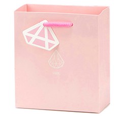 길그리 쥬얼리 답례품 쇼핑백 + 행택 세트, 04 핑크, 3세트