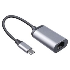 Coms USB 3.1 Type C 轉 RJ45 轉換器 轉接線 C型轉Giga LAN RJ45 乙太網路 IH020, 1個, 無選擇