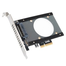 Coms PCI Express 轉換器 U.2 NVME SFF-8639 轉 PCI-E 4x 轉接卡 PC 支架 IH404, 1個