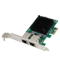 Coms Gigabit PCIe型 雙RJ45網路卡 Gigabit Intel intel 82571 托架型, SW093, 1個