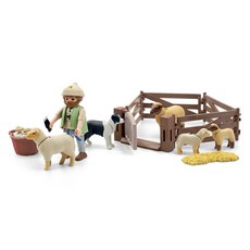 Playmobil 摩比人 牧羊人與羊群公仔 71444, 1個