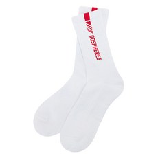 Gospheres 男士 ASCI 條碼 LOGO 襪子 PM2FSO58, 白色, 1個