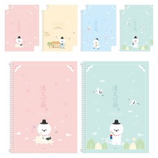 PENPIA 2 000 國高中線圈漢文筆記本, 10個, 隨機出貨