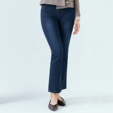 BANGBANG 女款半喇叭版型彈性丹寧長褲