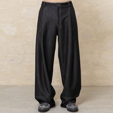 BEGIN202 男款單褶類丹寧長褲