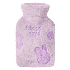 Dorim Happy Day 兔子保溫熱水袋 650ml, 1個, 紫色