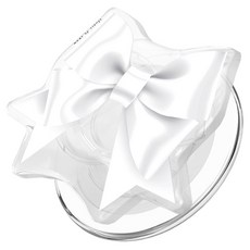 쏭스 맥세이프 자력 핸드폰 L, 클래식 리본 화이트, 1개