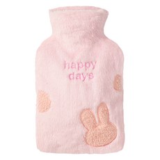 Dorim Happy Day 兔子保溫熱水袋 650ml, 1個, 棕色