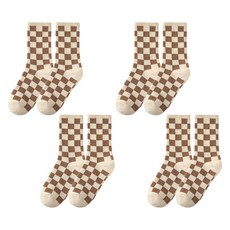 소니오 여성용 코지 데이트 패션 양말 4켤레 세트