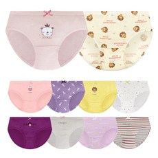 mrkids 女童用純棉三角內褲10件組 MKGP_029set