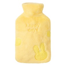 Dorim Happy Day 兔子保溫熱水袋 650ml, 1個, 黃色