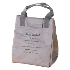 B2WIN 收納便當袋, 灰色字母, 1個