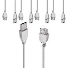 LAN Star A/M A/F USB-A 2.0 to USB A 2.0 MF 延長線 LS-USB-AMAF, 5個, 10m