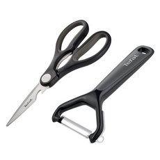 Tefal 特福 Elementary廚房剪刀+削皮器組, 1組, 黑色