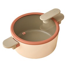 LocknLock 樂扣樂扣 IH電磁爐Sutt Brick雙耳鍋, 20cm, 白色, 1個