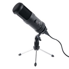 컴스 USB 콘덴서 1인미디어방송 녹음 스탠드 마이크, EP176