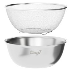 DAYSEVEN 304攪拌碗+瀝水盤組, 1組, 攪拌碗+濾鍋