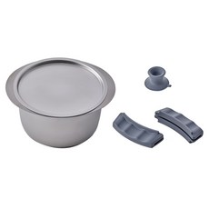 클래딘 인덕션 티타늄 쿡웨어 냄비, 실버, 1개, 18cm